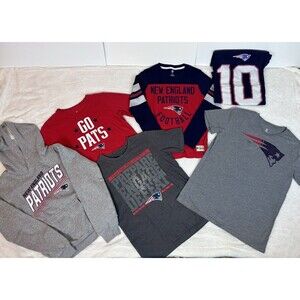 New England Patriots Clothing Lot Sizes Youth Shirts Boys Girls Adult S M L XL